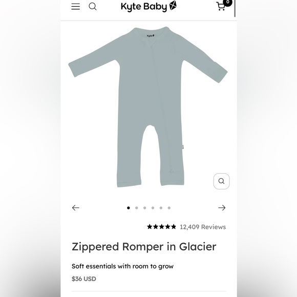 Kyte BABY Other - Kyte Baby Romper